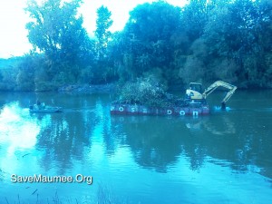 confluence, levee, vegetation_removal, Fort_Wayne_rivers