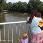 SMGO Secretary and youth take a breathtaking view of the Maumee from the new North Anthony Bridge.